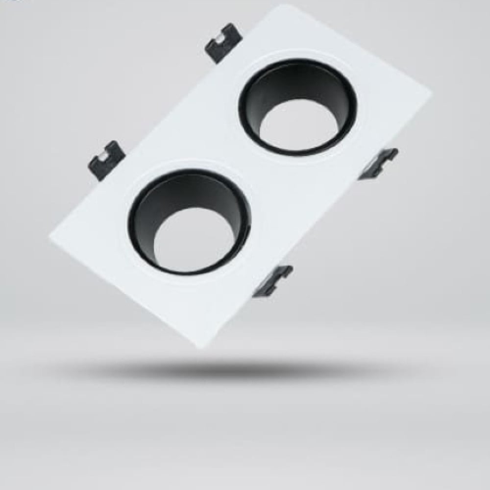 Spot base Double - White / Black - Unilux