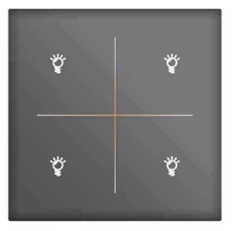 4 Gang Switch - Touch Glass WiFi